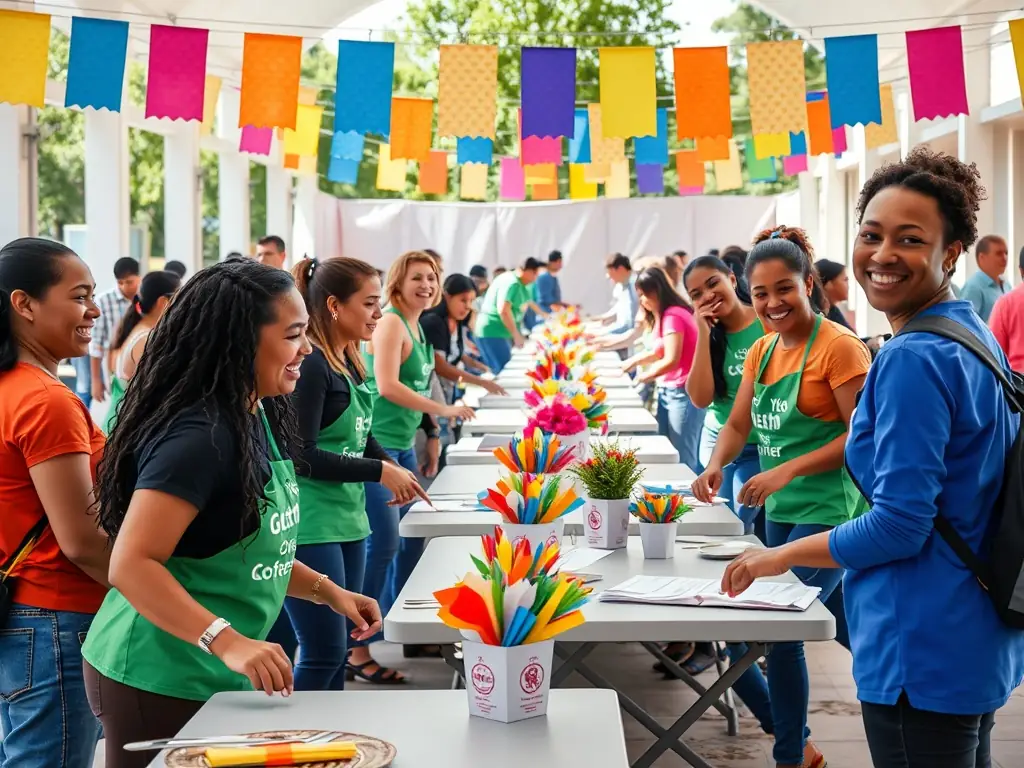 An image showing SECOND DEGRE volunteers working on a community project related to electronic music, highlighting the organization's commitment to social impact.